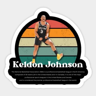 Keldon Johnson Vintage V1 Sticker